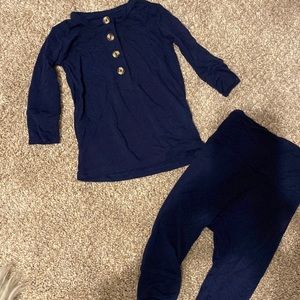 3-6m Lou Lou &Company two piece pajama set